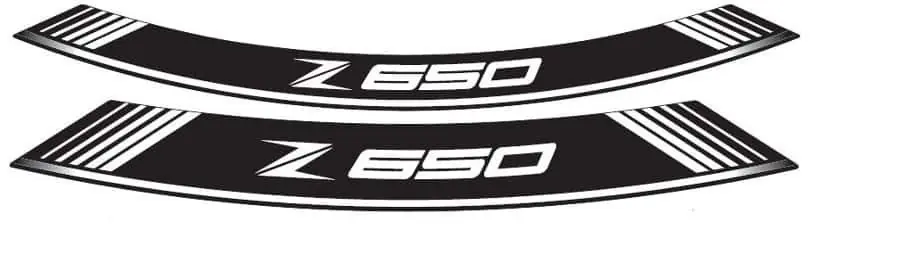Shop Nu Puig velg stickers Kawasaki Z650 vanaf 2017